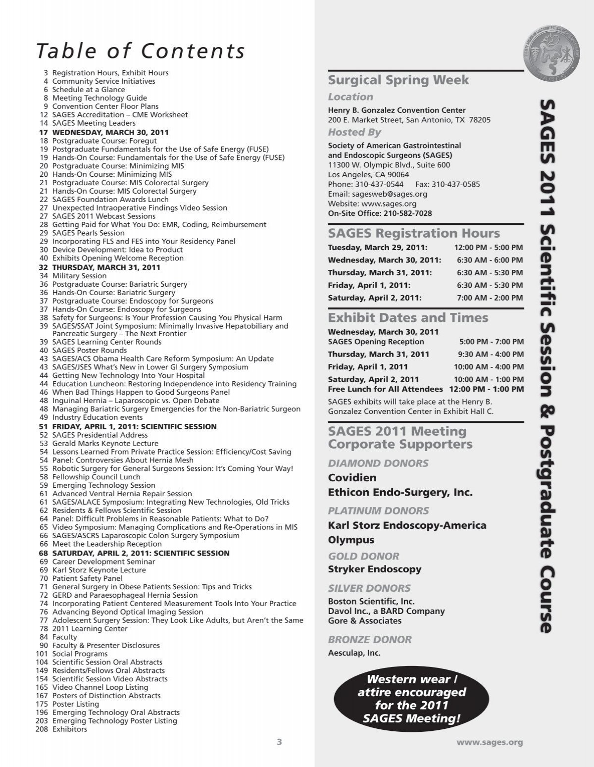 Thursday March 31 2011 SAGES