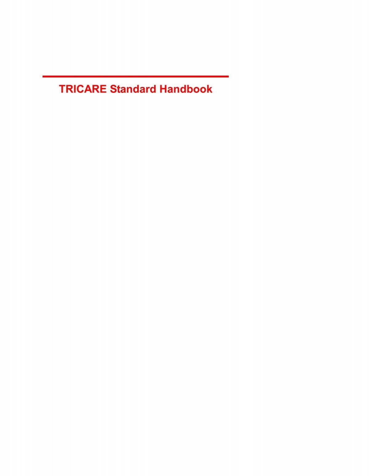 TRICARE Standard Handbook Battalionaidstation