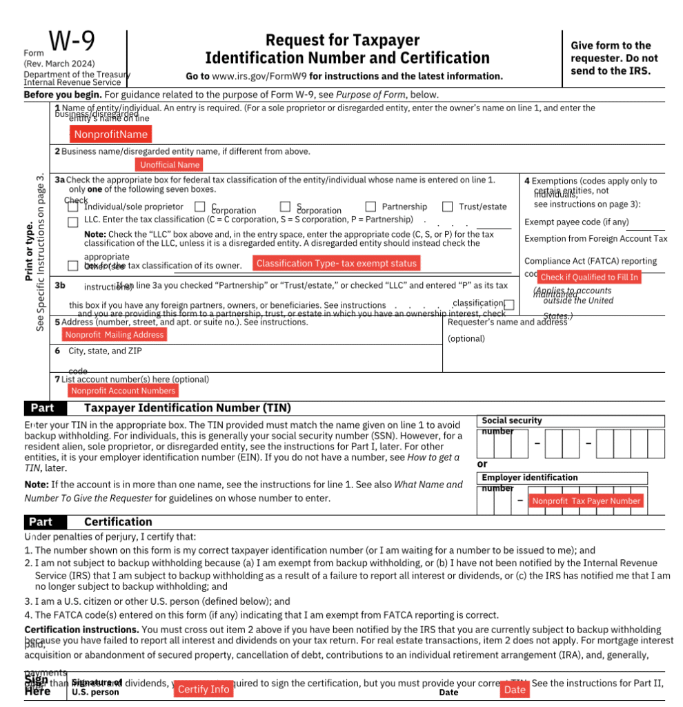 Irs Free Printable W9 Form